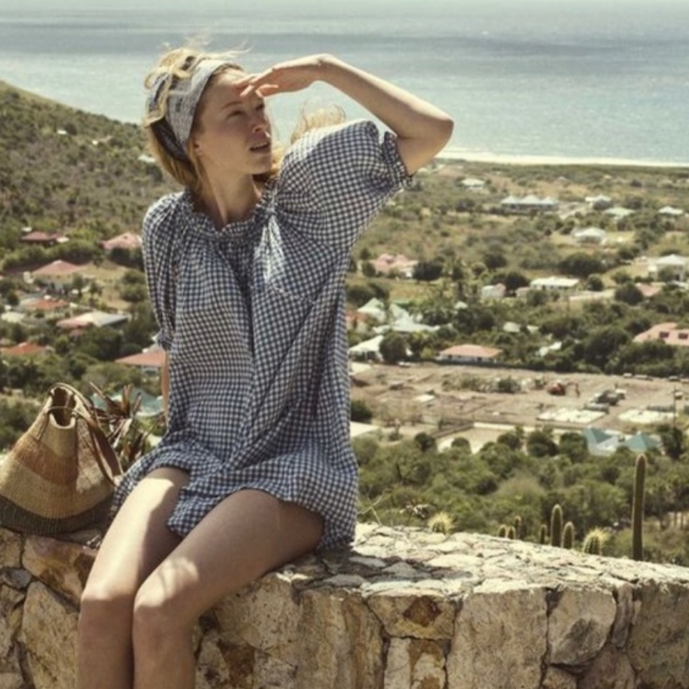 Doen Clementine Dress Blue Gingham